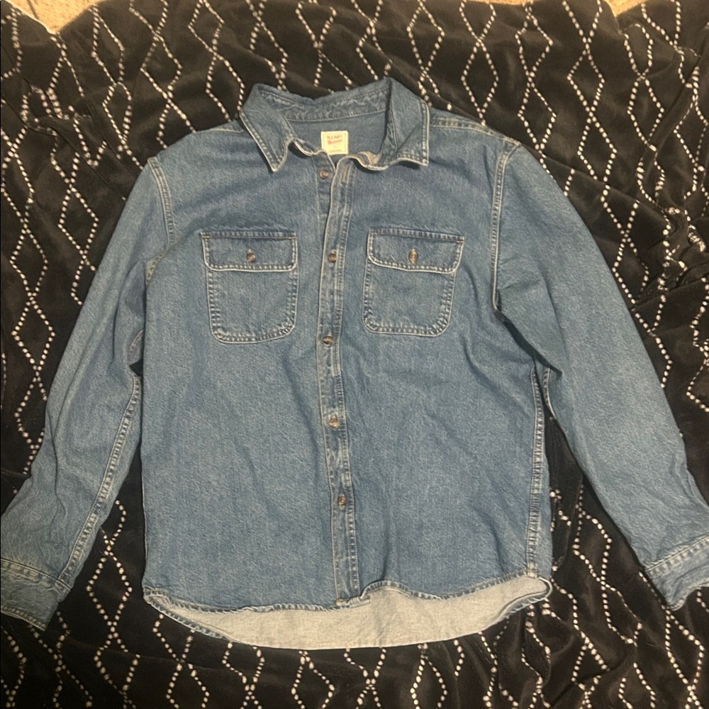 Old Navy Dark Blue Denim Shirt